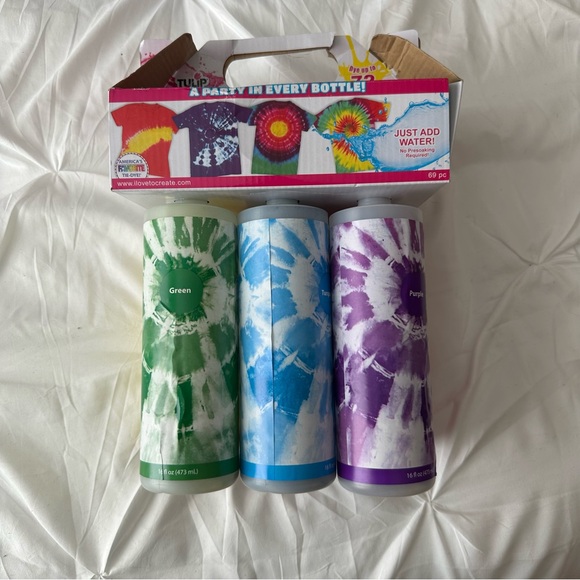 Tie-Dye Party Set - 6 colors - NEW - Picture 2 of 4
